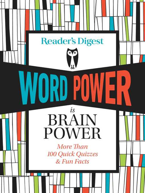 Title details for Reader' s Digest Word Power is Brain Power by Reader's Digest - Available